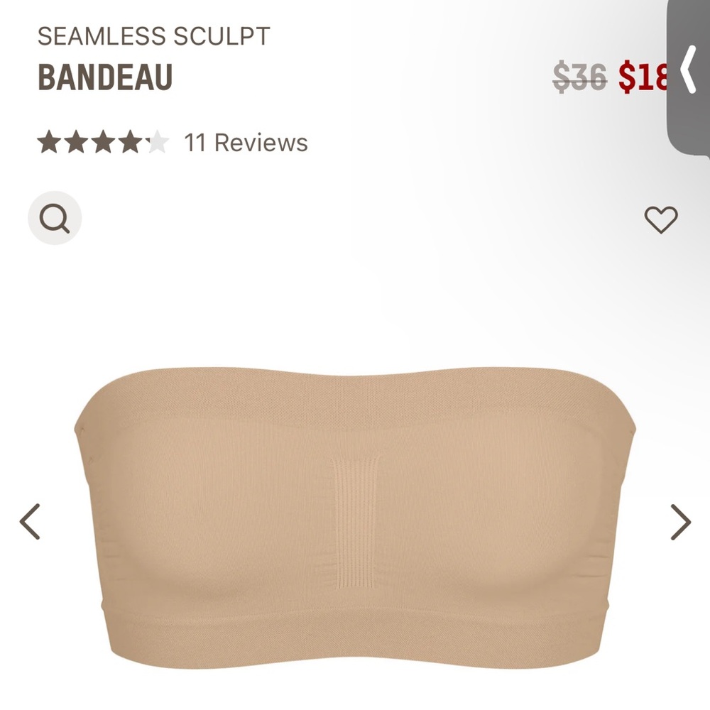 Skims seamless sculpt bandeau